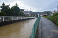 岡山市東区における浸水被害の様子